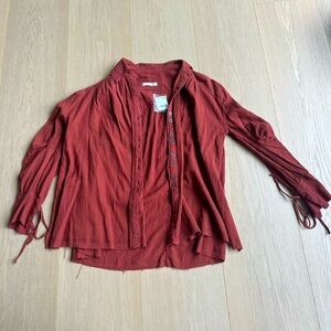 Free People Button Up Shirt